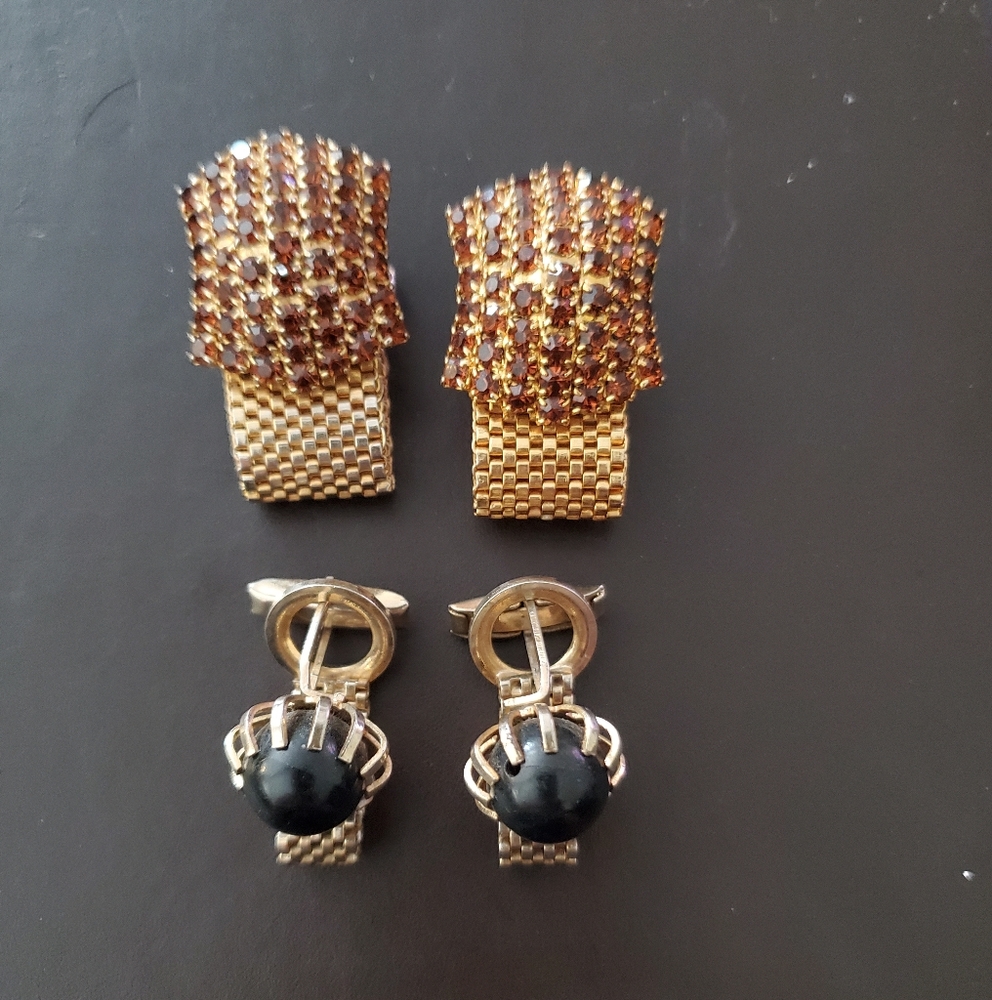 Vintage Funky Wrap around Cuff Links
